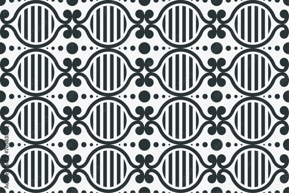 Poster simple pattern in drak green element and grey background. suitable for digital and print. seamless r