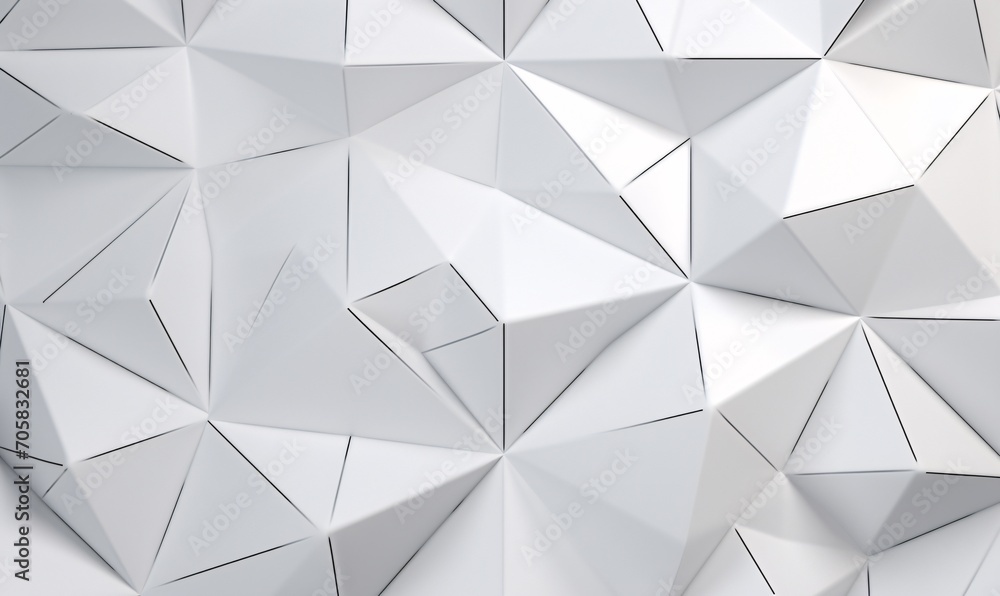 Aufkleber white geometric patterns on white background generative ai