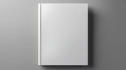 Foto op Canvas Notebook mockup, with place for your image, text or corporate identity details. Blank mock up with shadow on transparent background. Vector illustration. generative ai © irvan