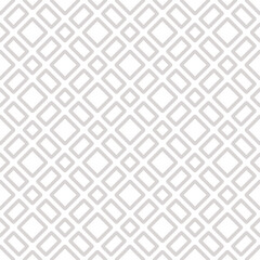 Vector seamless pattern with squares, rectangles, grid, lattice, repeat tiles. Simple minimalist beige and white background. Abstract minimal geometric texture. Subtle geo design for decor, textile