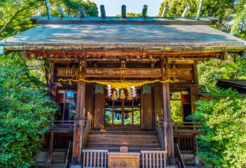Main Hall Hotoku Ninomiya Shinto Shrine Odawara Japan