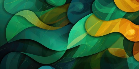 Abstract background in irish colors and patterns, March: Irish American Heritage Month