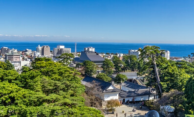Castle City View Sagami Bay Odawara Kanagawa Japan