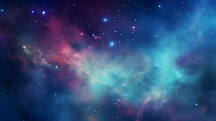 Space galaxy of stars in the night sky, background