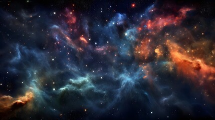 Fototapeta na wymiar Space galaxy of stars in the night sky, background