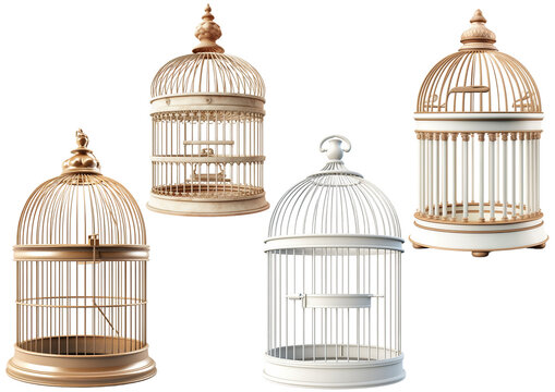 Empty Bird Cage PNG