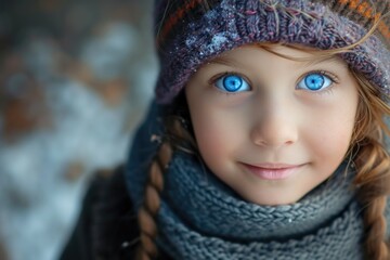 A Young Girl With Blue Eyes