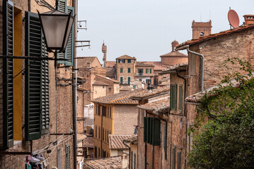 Somewhere in the streets of the old medieval Siena city