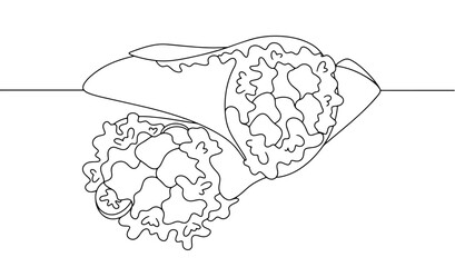 Two shawarmas. Juicy food. Pita.