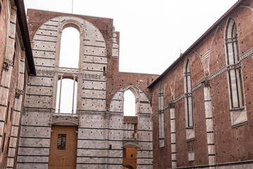 Unfinished transept of the planned enlarged cathedral in Siena