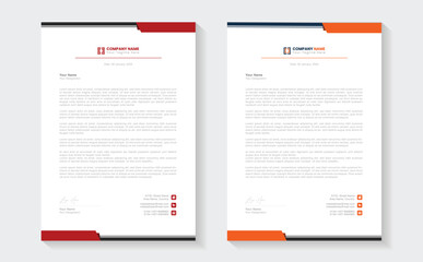Corporate modern letterhead design template. creative modern letterhead design template for your project. Printable A4 size, Template. Elegant editable letterhead design. Minimal, professional