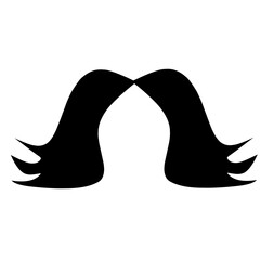 Moustache silhouette illustration