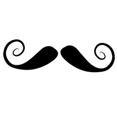 Moustache silhouette illustration