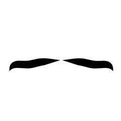 Moustache silhouette illustration