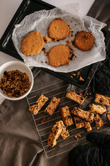 South African health rusks, and ginger cookies