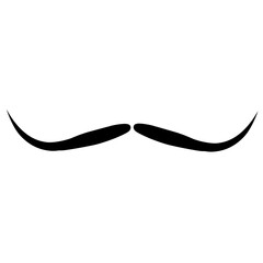 Moustache silhouette illustration