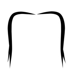 Moustache silhouette illustration
