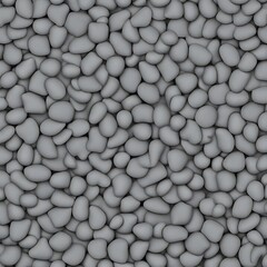 seamless pattern with black and grey stones on gray background.