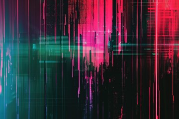 vhs neon distorted cyberpunk glitch wallpaper background