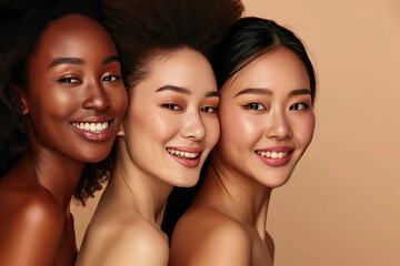 Spa Bliss: Asian and African Beauties Embrace Natural Beauty