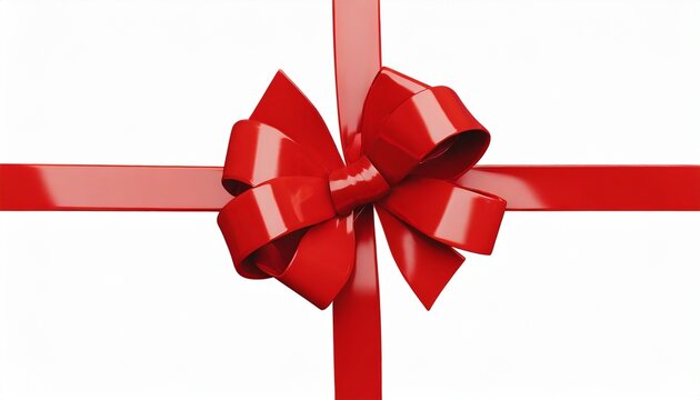 100 Pièces Nœuds Cadeau Autocollants Noël - Rouge Métallisé, 4x4 Cm, Décoration Emballage Cadeau