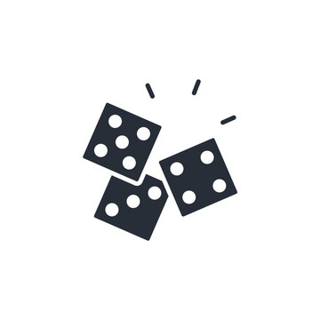 recommend clip art: Dice icon. vector.Editable stroke.linear style sign for use web design,logo.Symbol illustration.