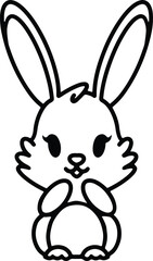 Fototapeta premium cute easter bunny