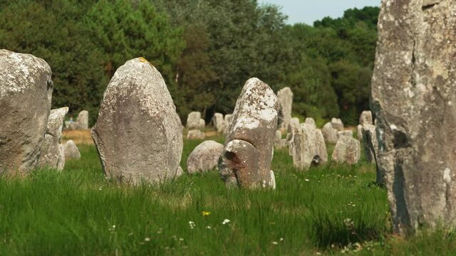 brittany Megaliths of Carnac detail france