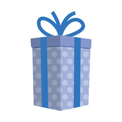 beautiful gift box on white background