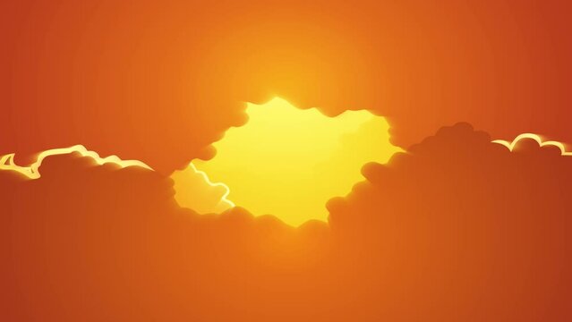 Biblical silhouette illustration series, Jesus descending from the open sky, accompanied by angels blowing trumpets on the Day of Judgment