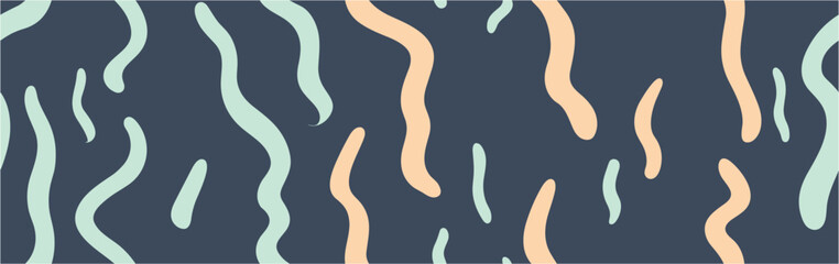 Very peri wild mushroom vector border. Vector Illustration. Sausage icon. Colorful halftone illustration pattern. Hand drawn. Seamless.