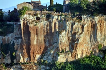 Civita di Bagnoregio, medieval abandoned village on the mountain of Viterbo province, Italy