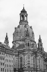 Frauenkirche at Neumarkt, old town of Dresden, Germany