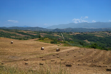 Obraz premium Rural landscape in Avellino province, Italy