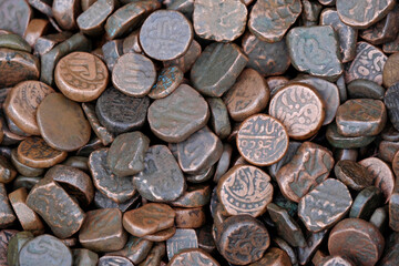 Extremely Rare Old Coins of the Mughal Empire.