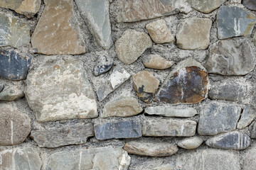 Texture of a stone wall, background old wall