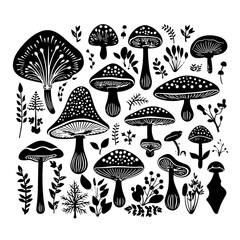 mushroom svg, mushroom png, mushroom illustration, mushroom vector, mushroom, mushroom clipart, jungle svg, forest, t shirt ,mushroom, fungus, nature, vector, food, illustration, autumn, isolated, for