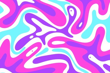seamless pattern with colorful liquid shape
