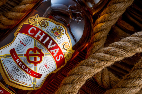 Chivas Regal whiskey bottle 12 years