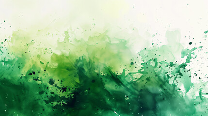 水彩画インクの背景画像_緑色
Abstract colorful green color painting illustration. Background of watercolor splashes [Generative AI]