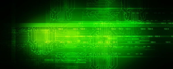 2d illustration Abstract futuristic electronic circuit technology background
