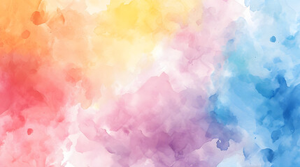 Abstract colorful watercolor for background. Digital art painting