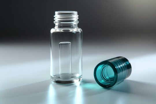 a compact vial for medicinal doses. Generative AI