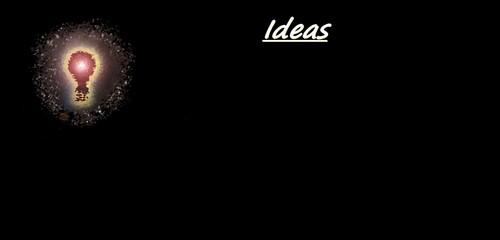black blackboard for you to list your brainstorm ideas on with Lightbulb in upper corner - 705863818