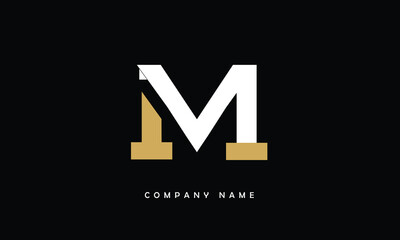 M, M Abstract letter Logo Monogram