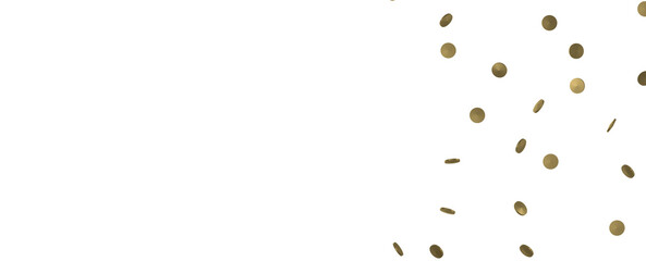 Sparkling Jubilation: Breathtaking 3D Illustration of Sparkling Gold Confetti Celebration