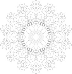 Vector Mandala Coloring Pages & Books
