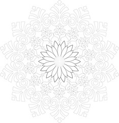 Vector Mandala Coloring Pages & Books