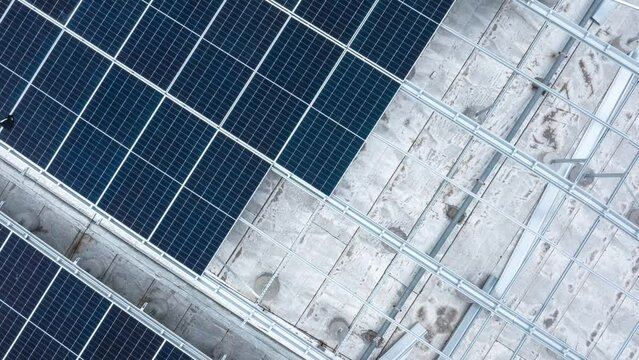 time lapse of installing solar power panels