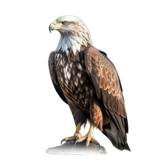 Obraz premium eagle bird - Bird of prey, symbolizing freedom and America on transparent background